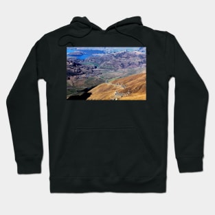 The road up Treble Cone NZ Hoodie